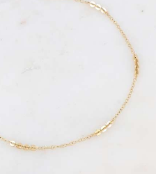 COLLIER MAILLE / DORE OU ARGENT
