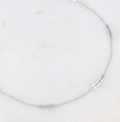 COLLIER MAILLE / DORE OU ARGENT